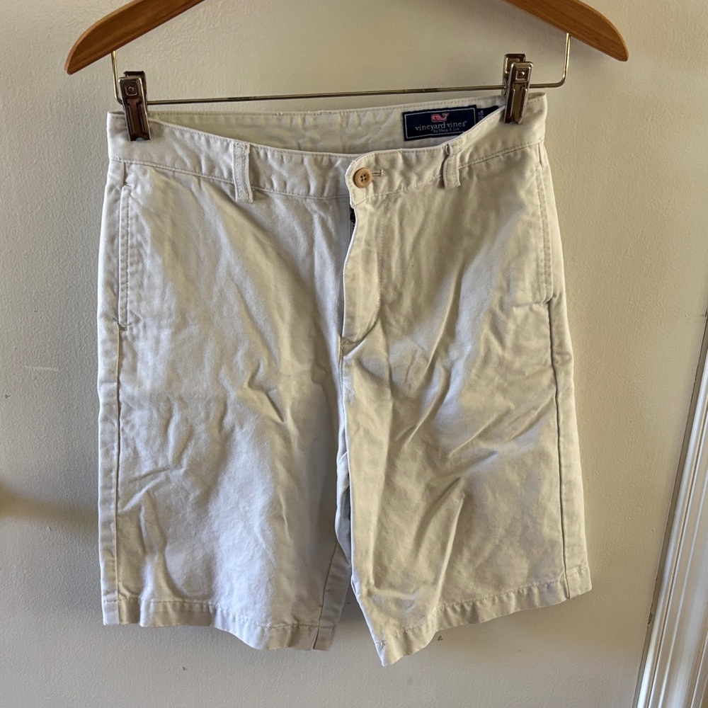Vineyard Vines by Shep & Ian Boys Light Beige Chino Short, Size 14